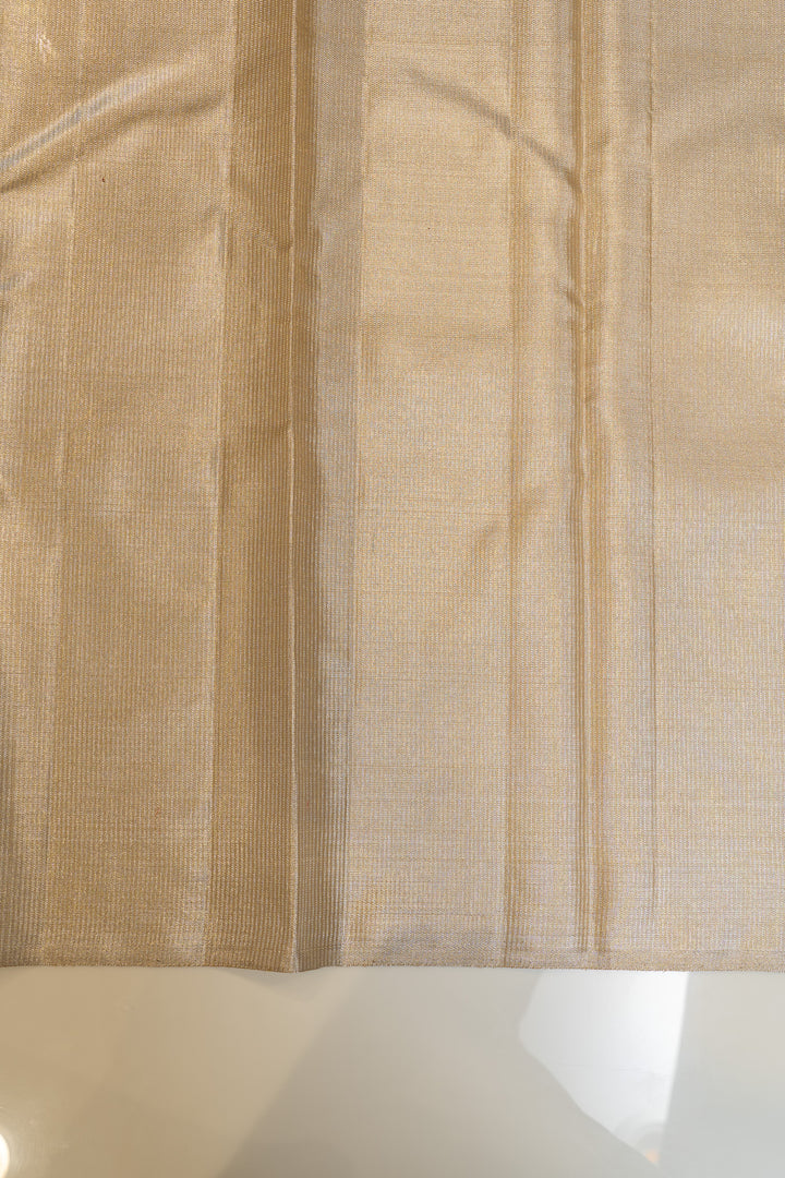 Gold and silver concept 8 Kol pure Kanchipuram silk saree