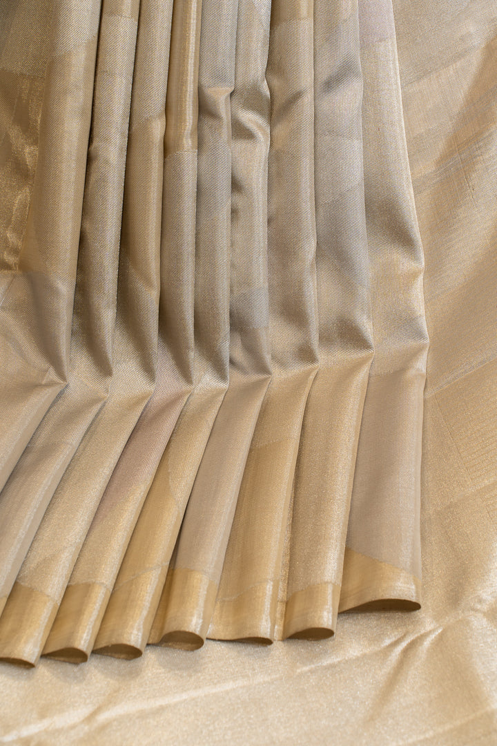 Gold and silver concept 8 Kol pure Kanchipuram silk saree