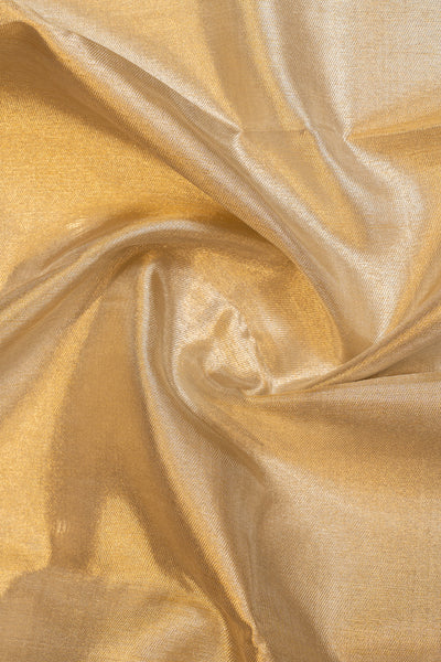 Silverish gold 8 Kol pure Kanjivaram Silk Saree