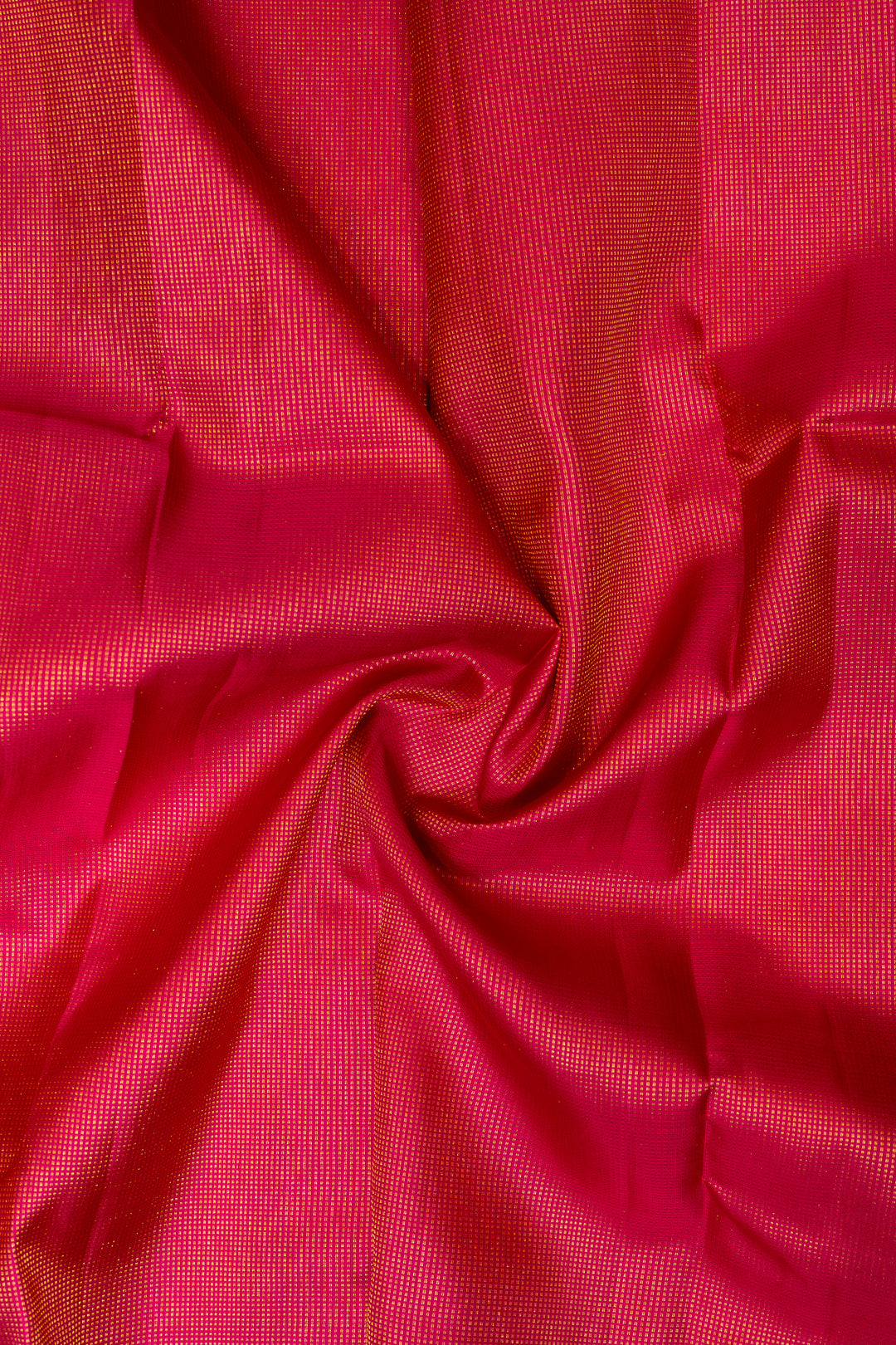 Cerise Pink and Purple Muthu Zari Self Pure Kanchipuram Silk saree - Clio Silks