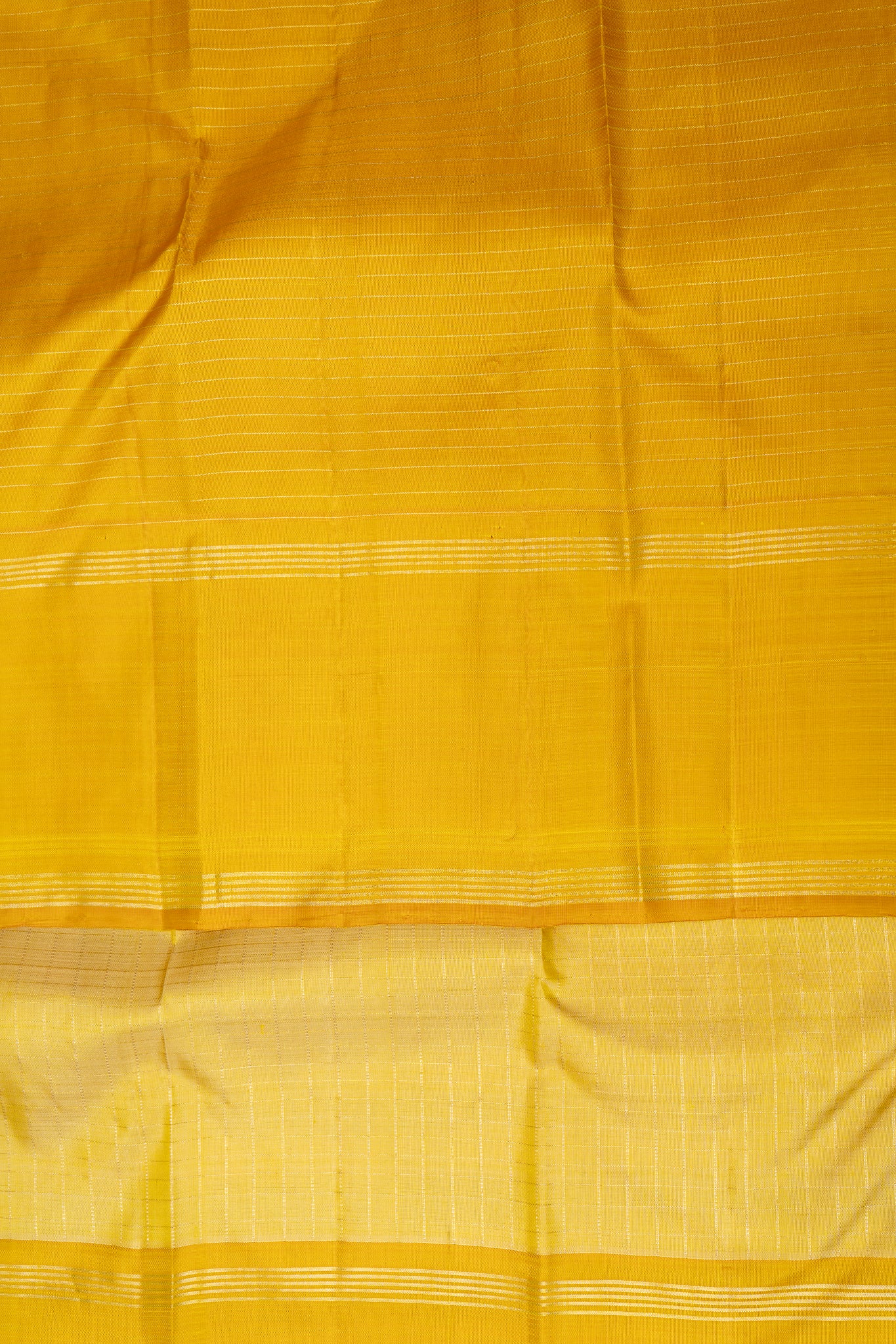Yellow Zari Checks Pure Kanchipuram Silk Saree - Clio Silks