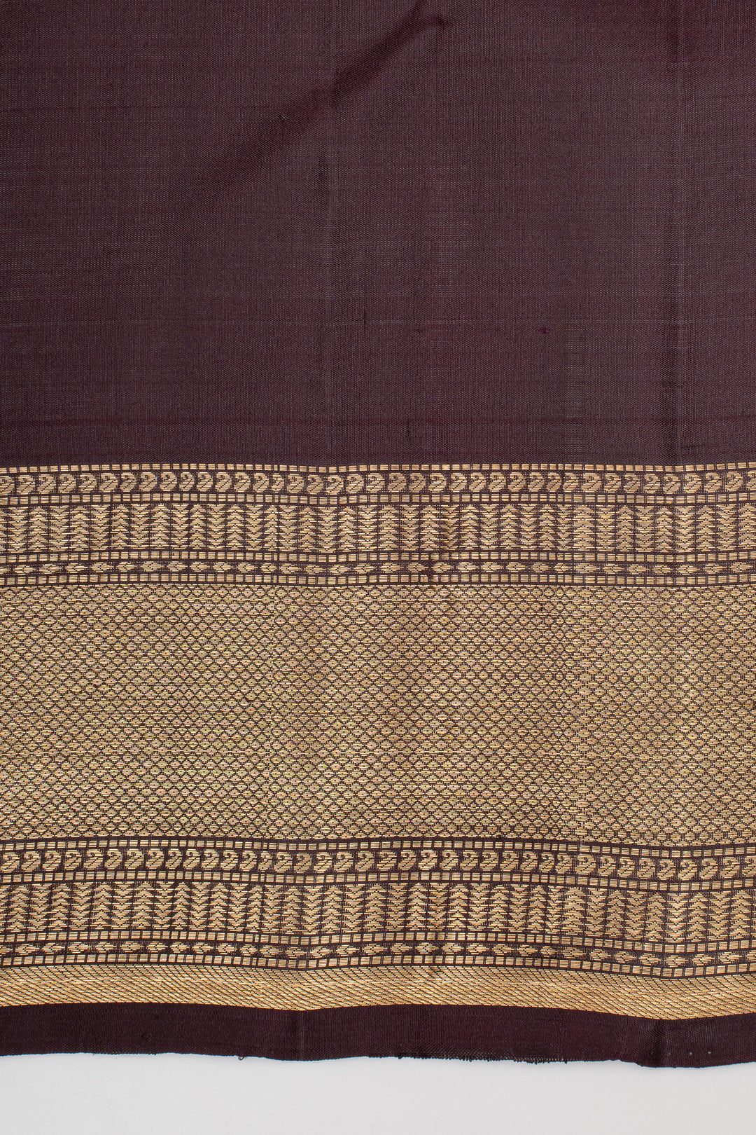 Maroon Zari Checks Pure Kanchipuram Silk Saree