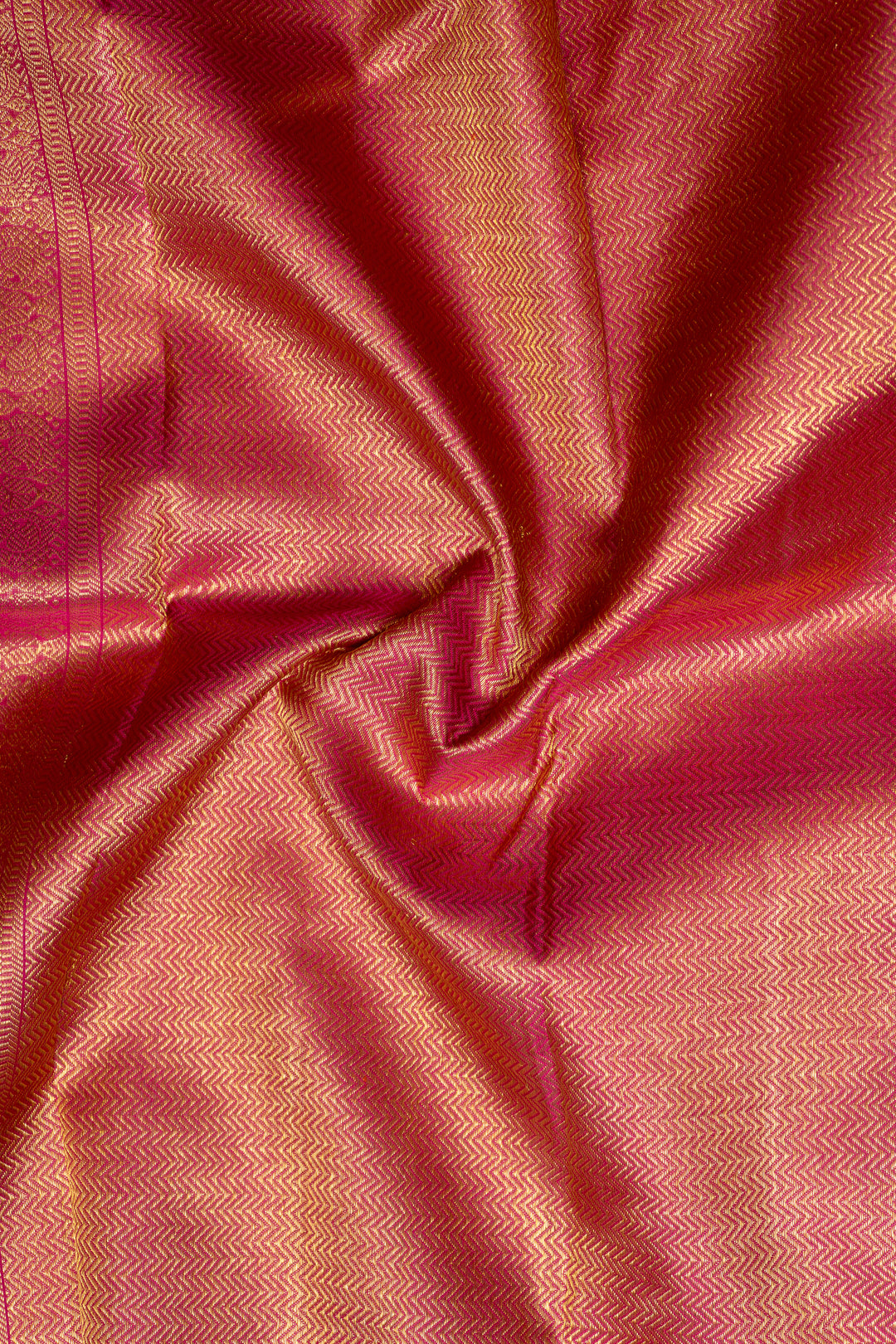 Purple and Magenta Stripes Pure Kanchipuram Silk Saree - Clio Silks