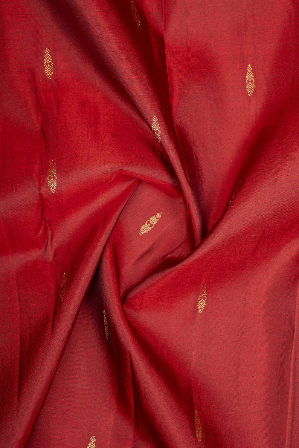 Rust Orange and Jamun Pure Kanchipuram Silk Saree
