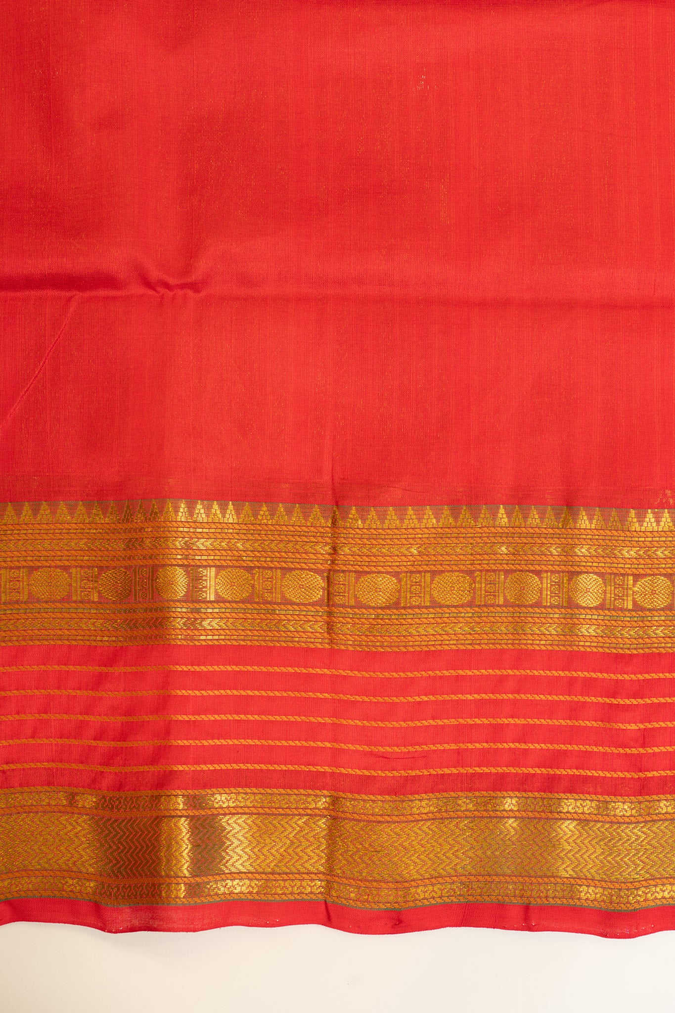 Ink blue lakshadeepam pure silk cotton saree