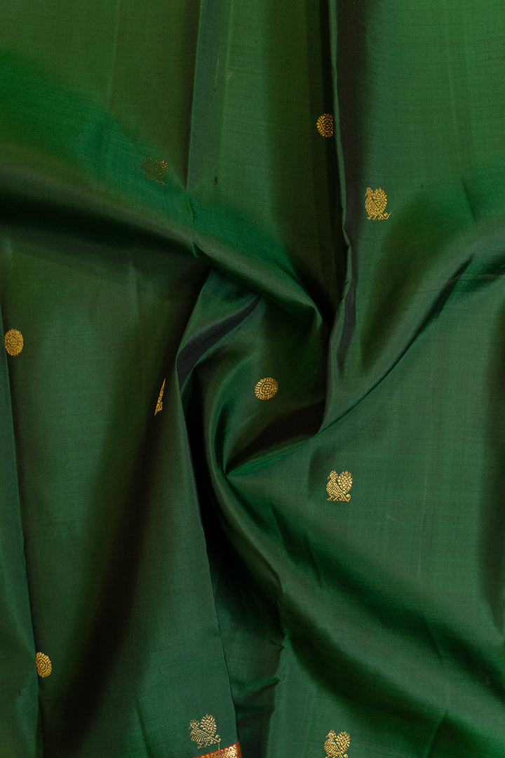 Maybe purple and rust pure Kanchipuram silk saree