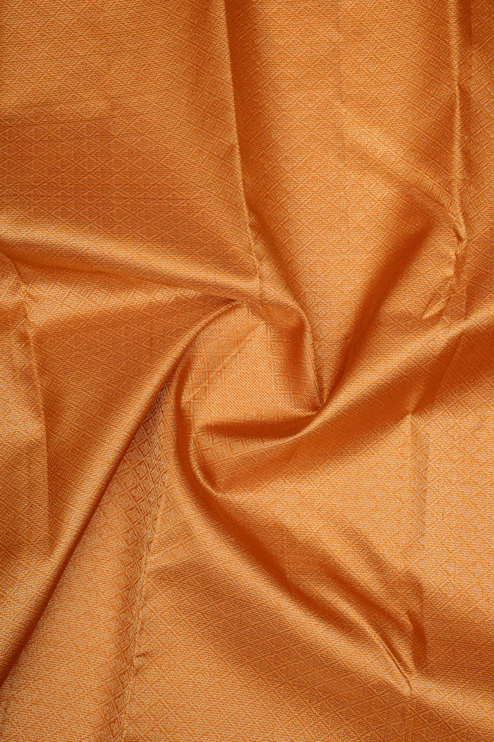 Rust Orange Vairaoosi Pure Kanchipuram Silk Saree