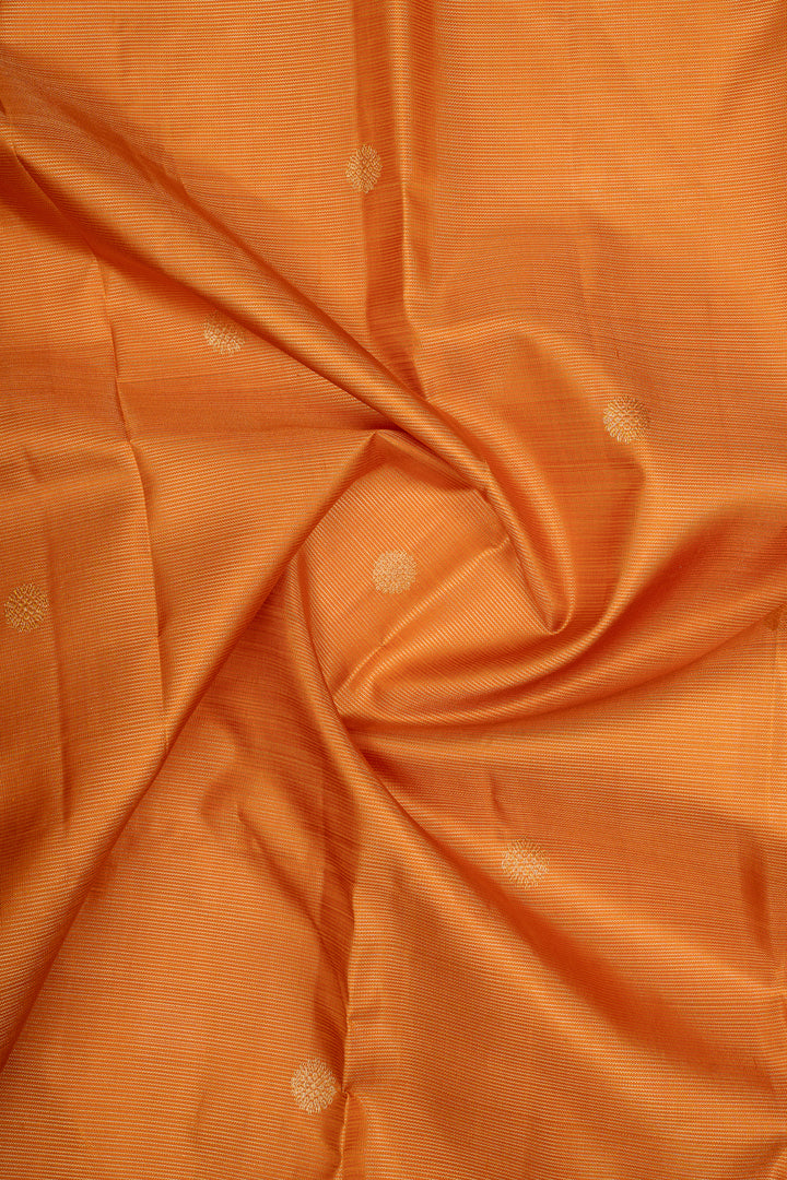 Rust Orange Vairaoosi Pure Kanchipuram Silk Saree