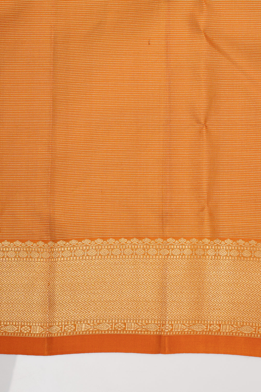 Rust Orange Vairaoosi Pure Kanchipuram Silk Saree