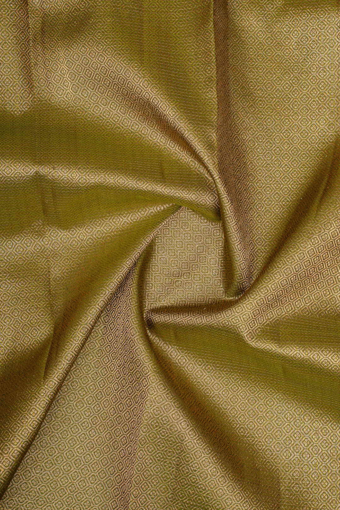 Mustard and Mehandi Green Mupagam Pure Kanchipuram Silk Saree