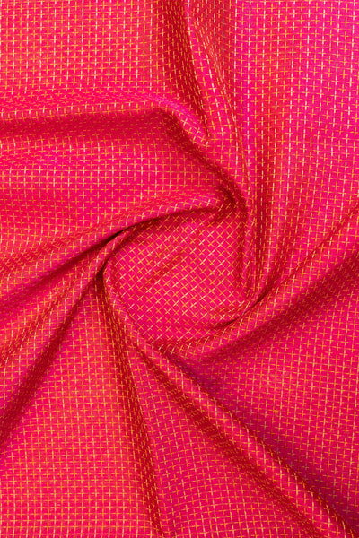 Magenta plus butta pure silk cotton saree