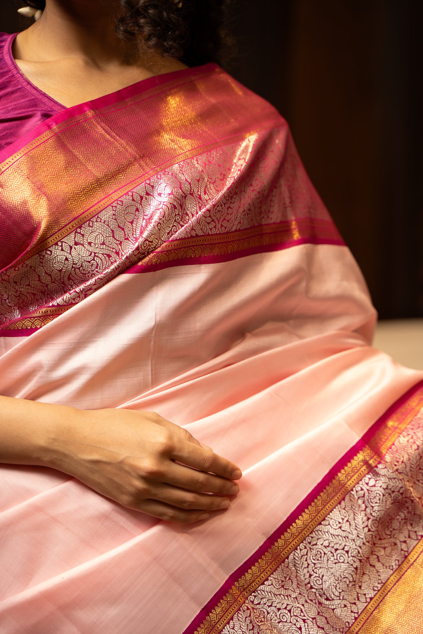  Pure  Kanchipuram Silk Saree For wedding 