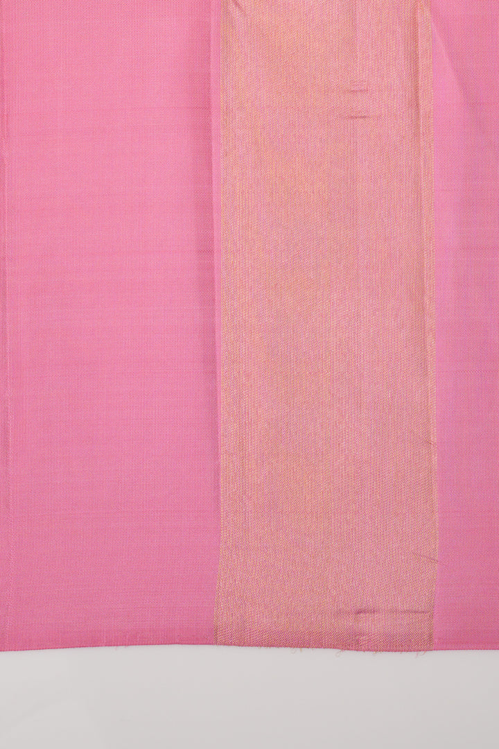 Pastel pink 8 Kol pure kanchipuram silk saree
