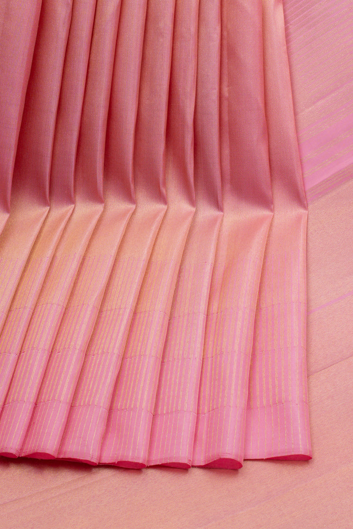 Pastel pink 8 Kol pure kanchipuram silk saree
