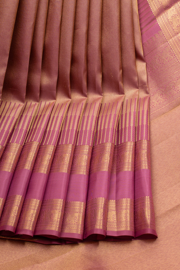 Gold brocade pure kanchipuram silk saree
