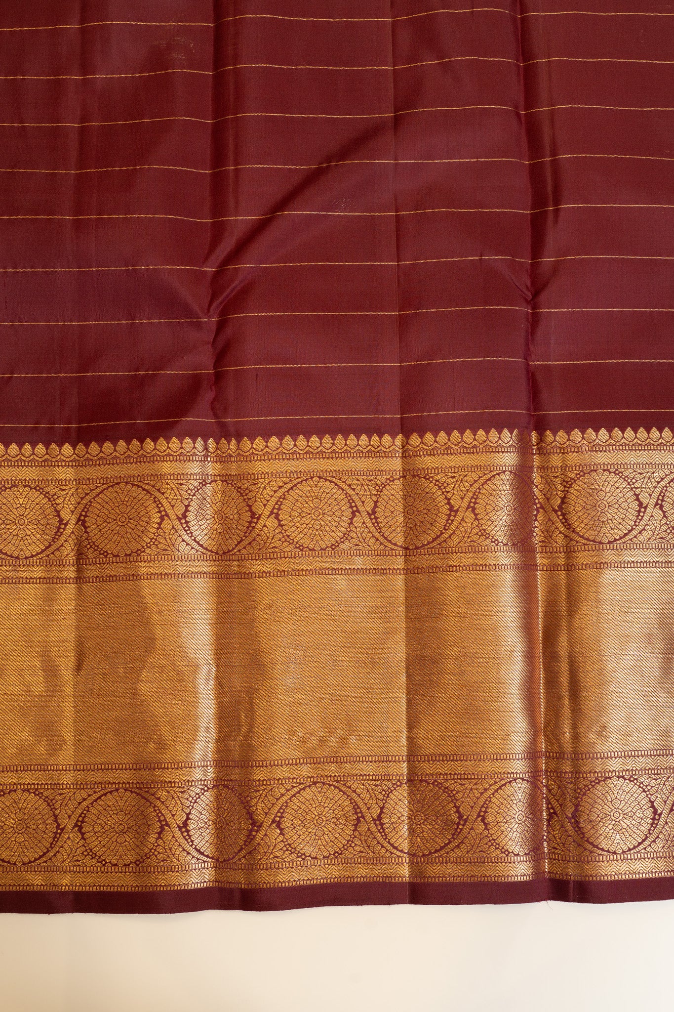 Pastel pink zari checks pure Kanchipuram silk saree