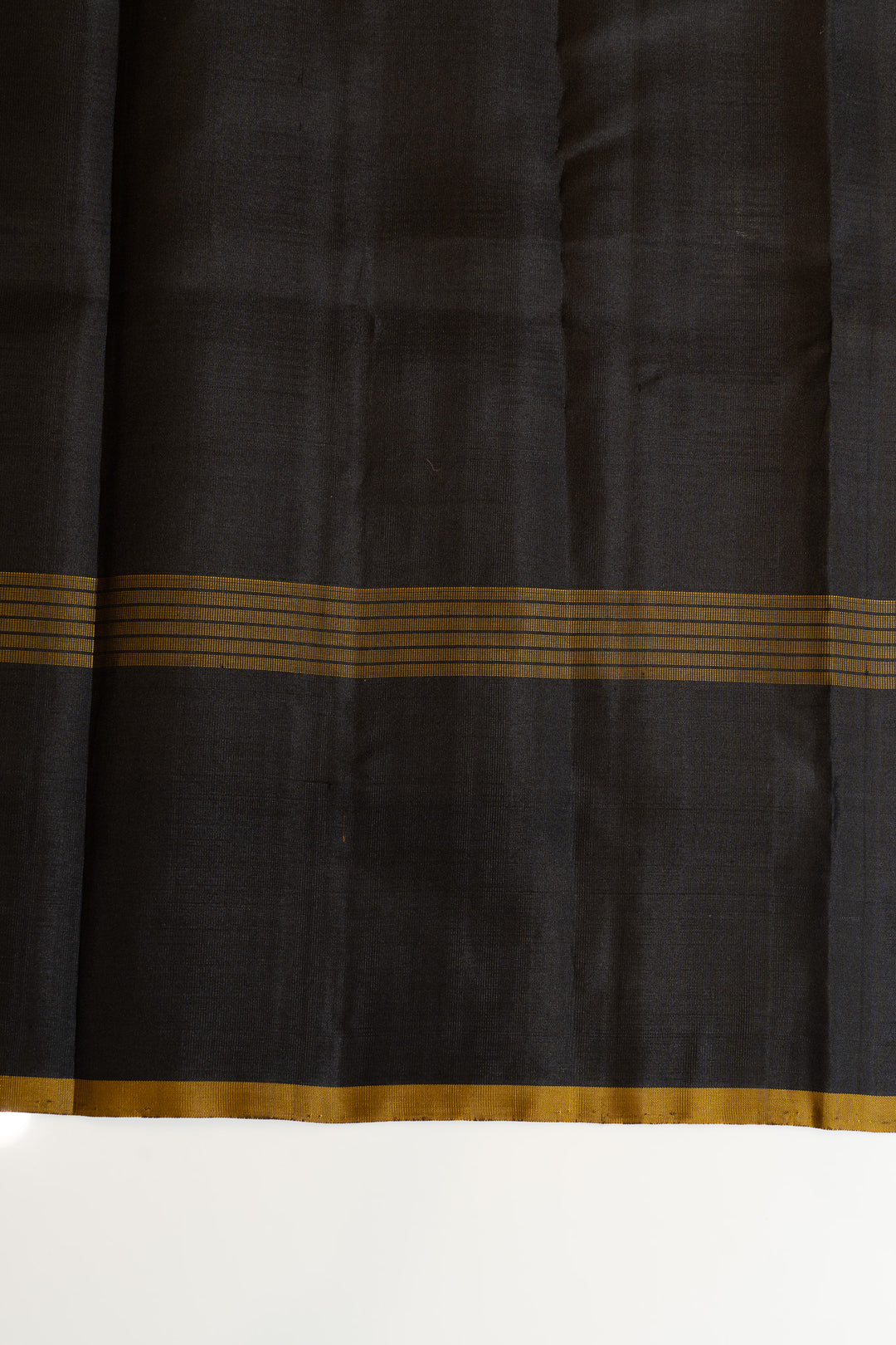 Black and grey Thread Checks pure Kanchipuram silk saree