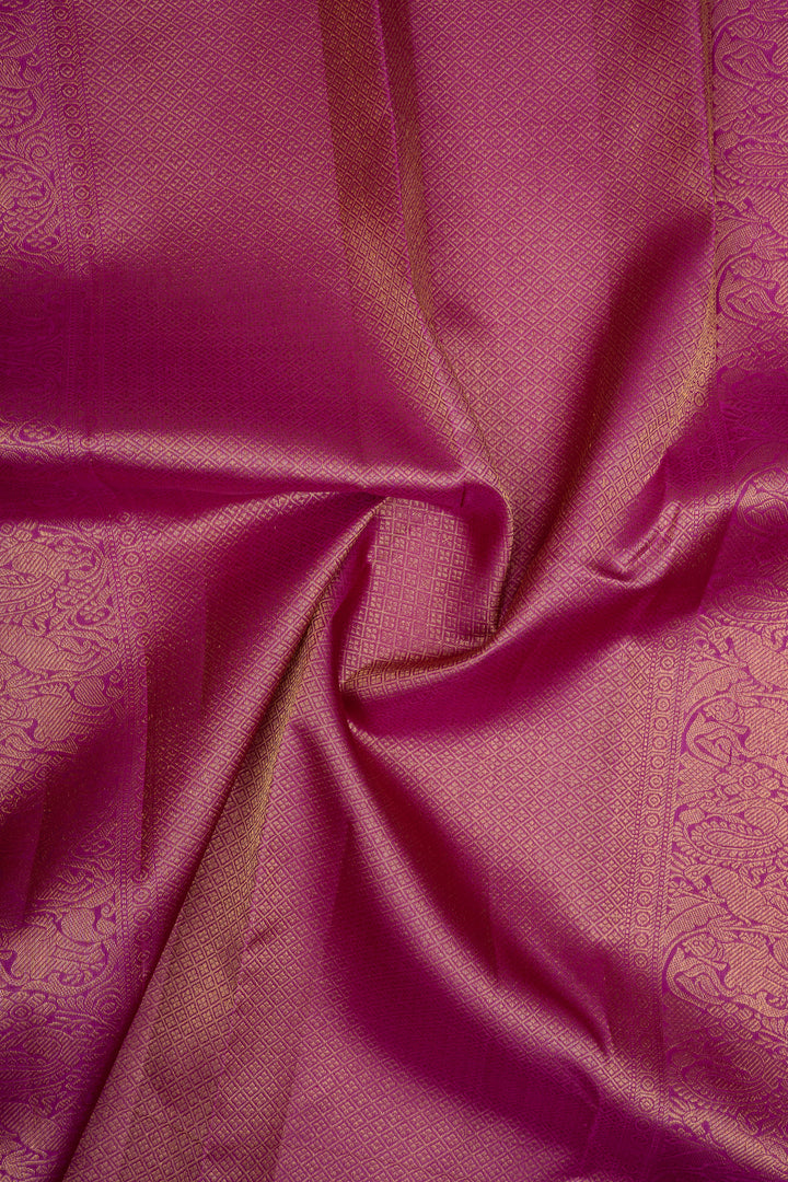 Purple Traditional Pure Kanchipuram Silk Saree
