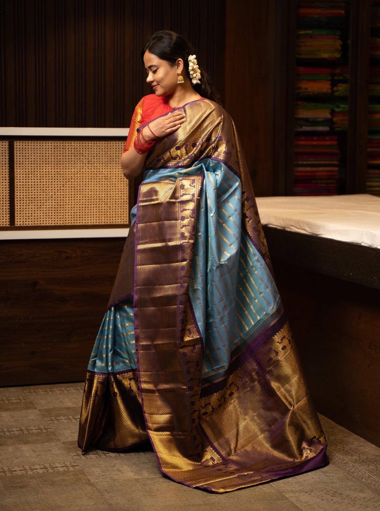 Bridal silk saree shops in chennai