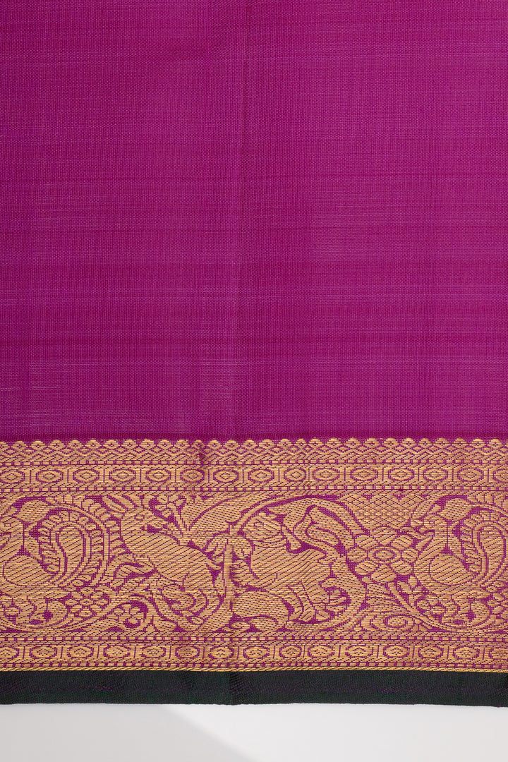 Purple Traditional Pure Kanchipuram Silk Saree