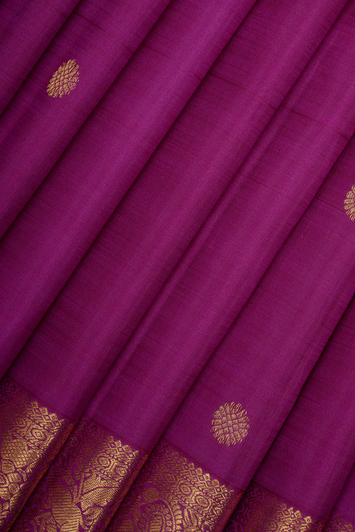 Purple Traditional Pure Kanchipuram Silk Saree