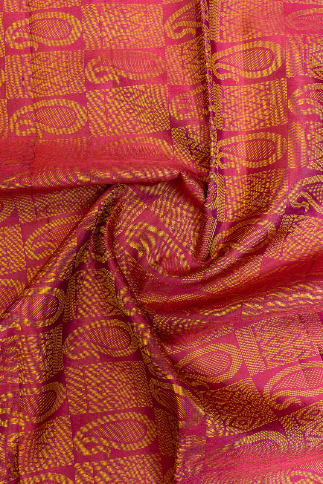 Purple thread motifs pure Kanchipuram silk saree