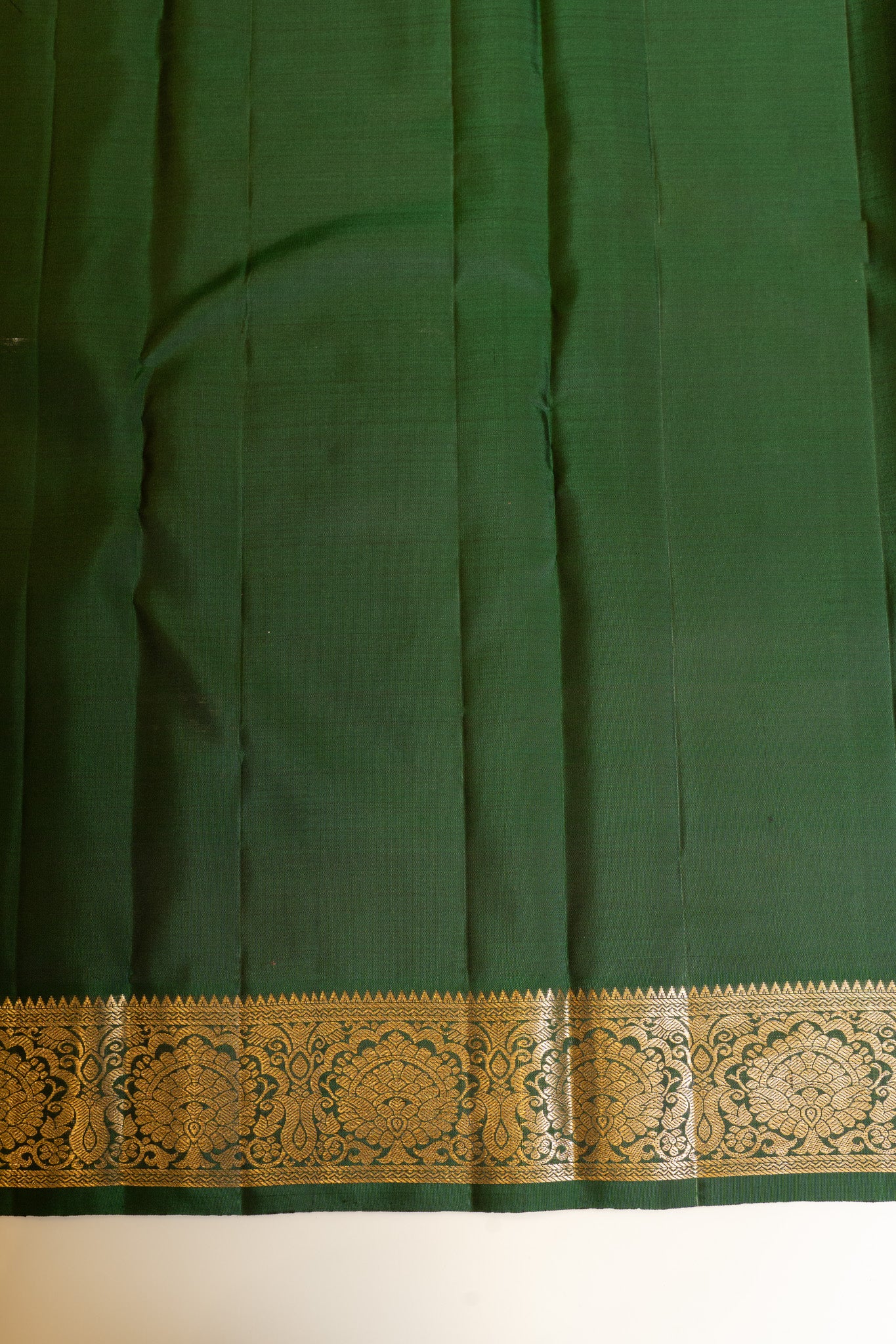 Purple and green traditional pure Kanchipuram silk saree