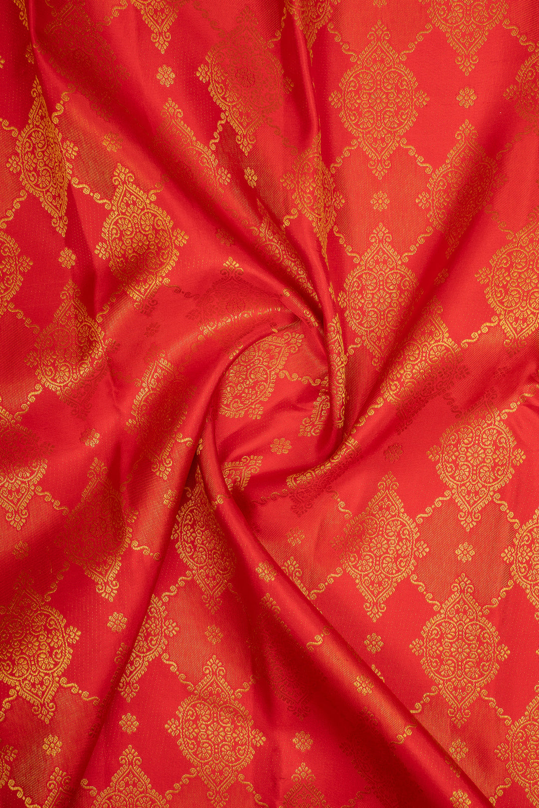 Red Rangkat Brocade Pure Kanchipuram Silk Saree