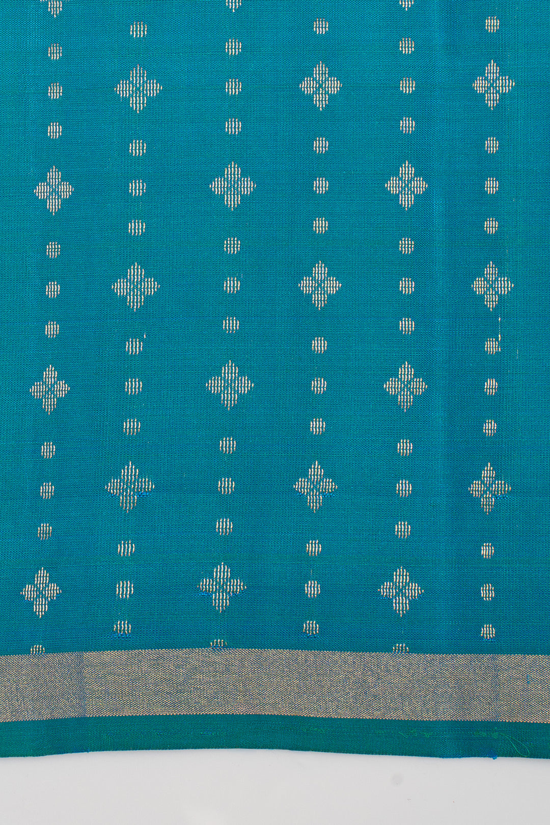 Peacock Blue Traditional Pure Soft Silk Saree