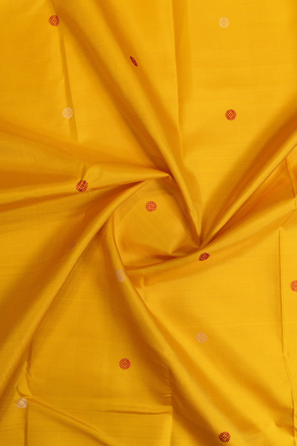 Yellow and green thread Varisaipettu pure Kanchipuram silk saree