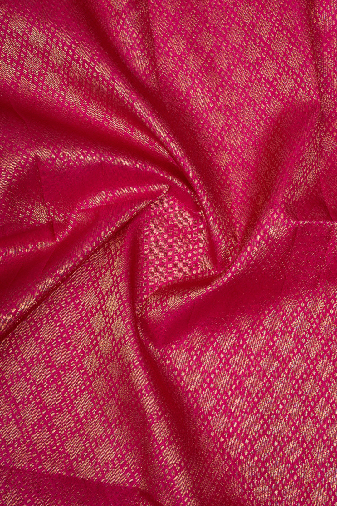 Peacock Blue Checks Pure Soft Silk Saree