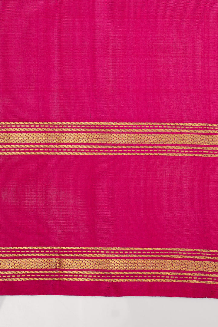 Peacock Blue Checks Pure Soft Silk Saree