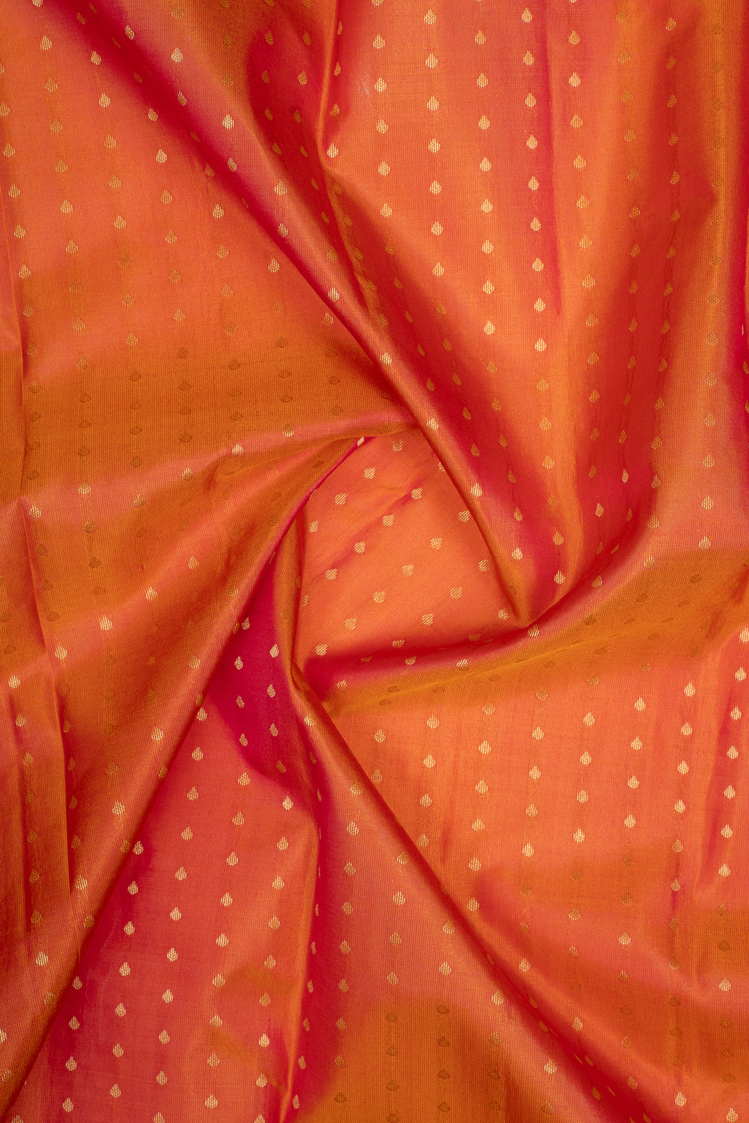Rust Orange Traditional Pure Kanchipuram Silk Saree