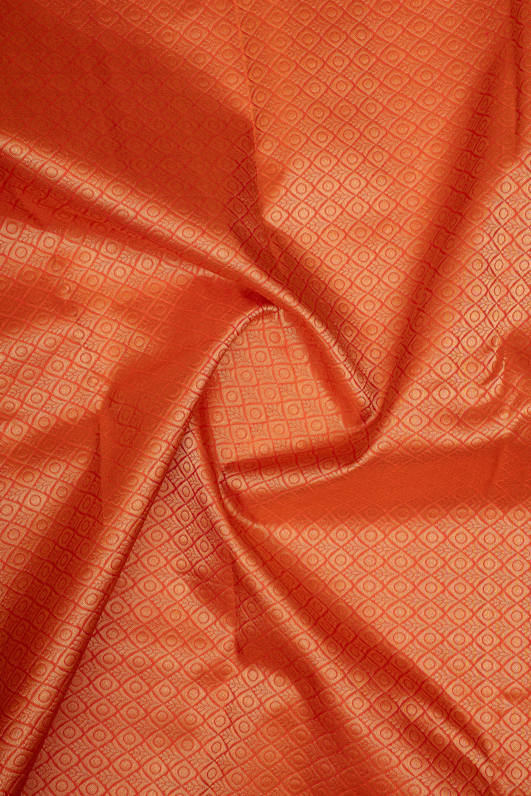 Orange Traditional Pure Kanchipuram Silk Saree