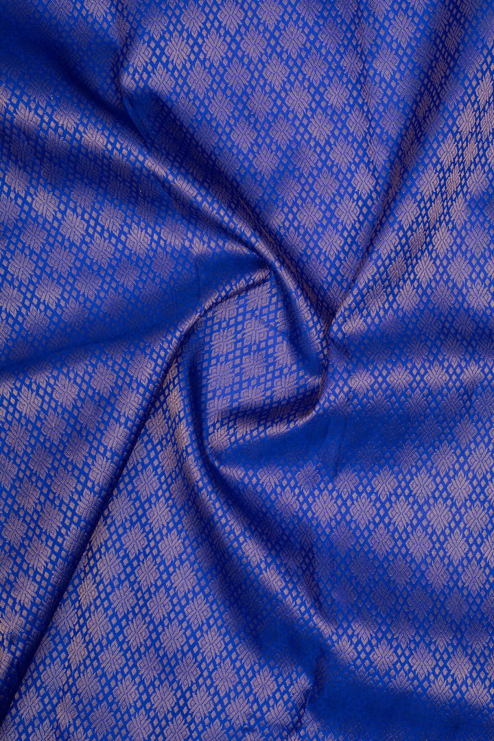 Beige Checks Pure Soft Silk Saree