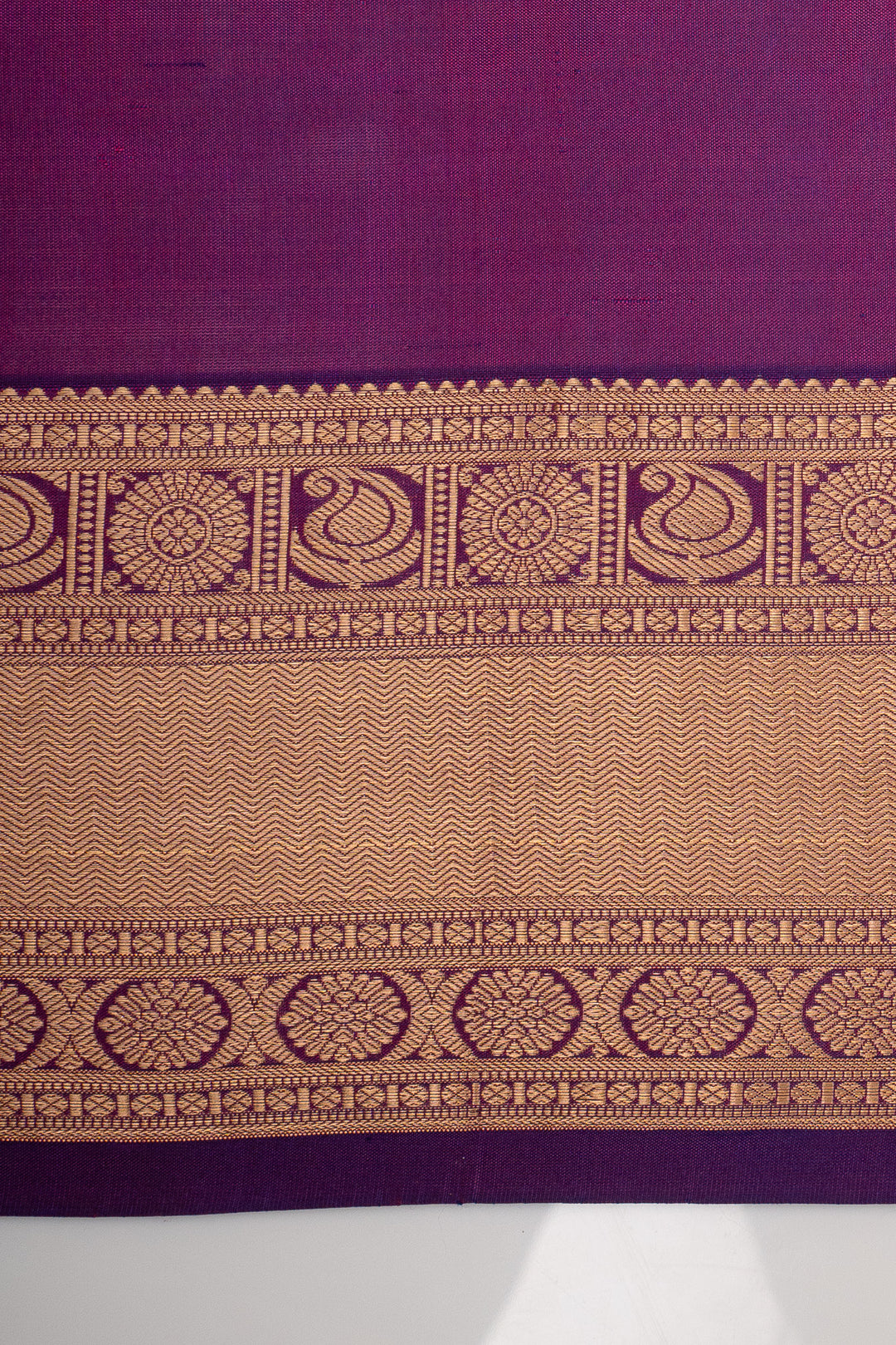 Purple Traditional Pure Kanchipuram Silk Saree