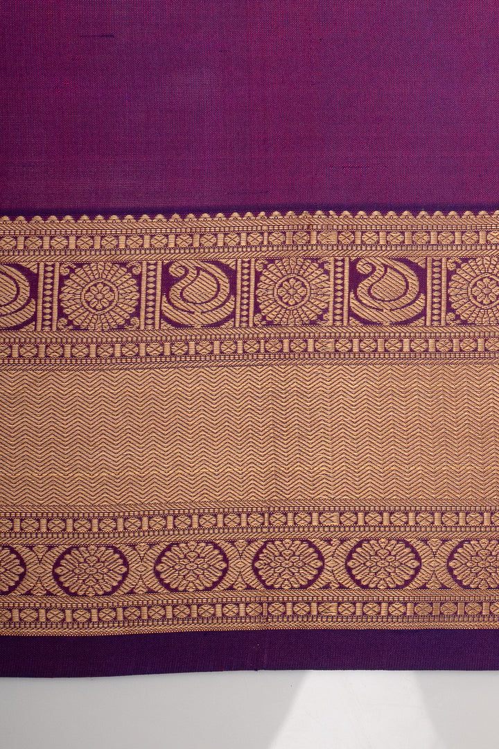 Purple Traditional Pure Kanchipuram Silk Saree