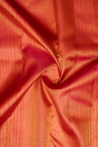 Magenta Shot Color Paisley Brocade Pure Kanchipuram Silk Saree - Clio Silks