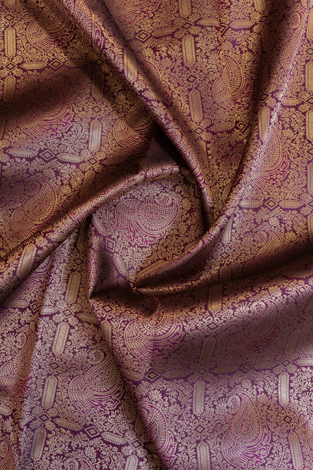 Close-up of patterned fabric with intricate design