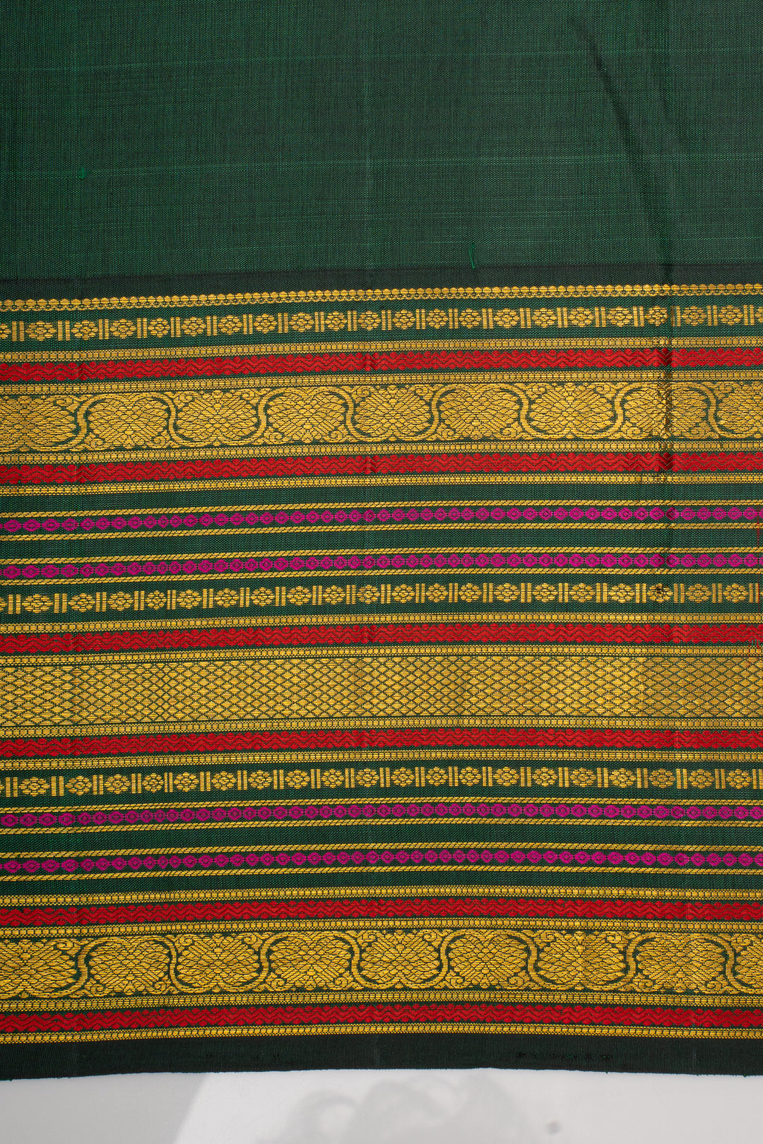 Pink Handpainted Pure Kanchipuram Silk Saree