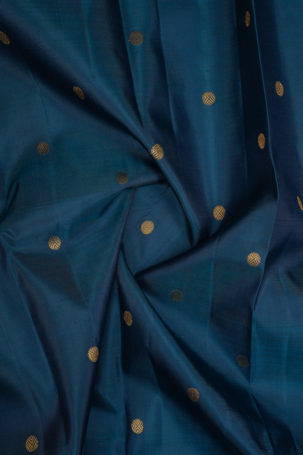 Peacock blue and pink  pure kanchipuram silk saree