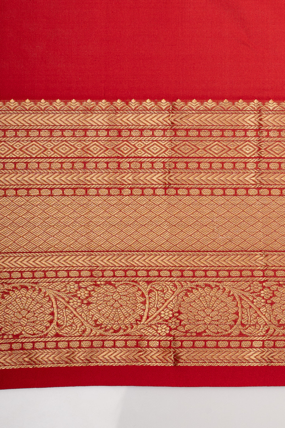Red Traditional Pure Kanchipuram Silk Saree