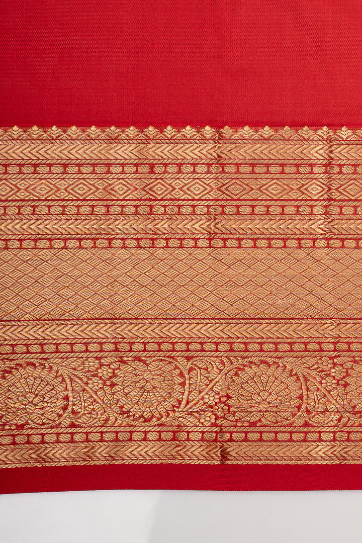 Red Traditional Pure Kanchipuram Silk Saree