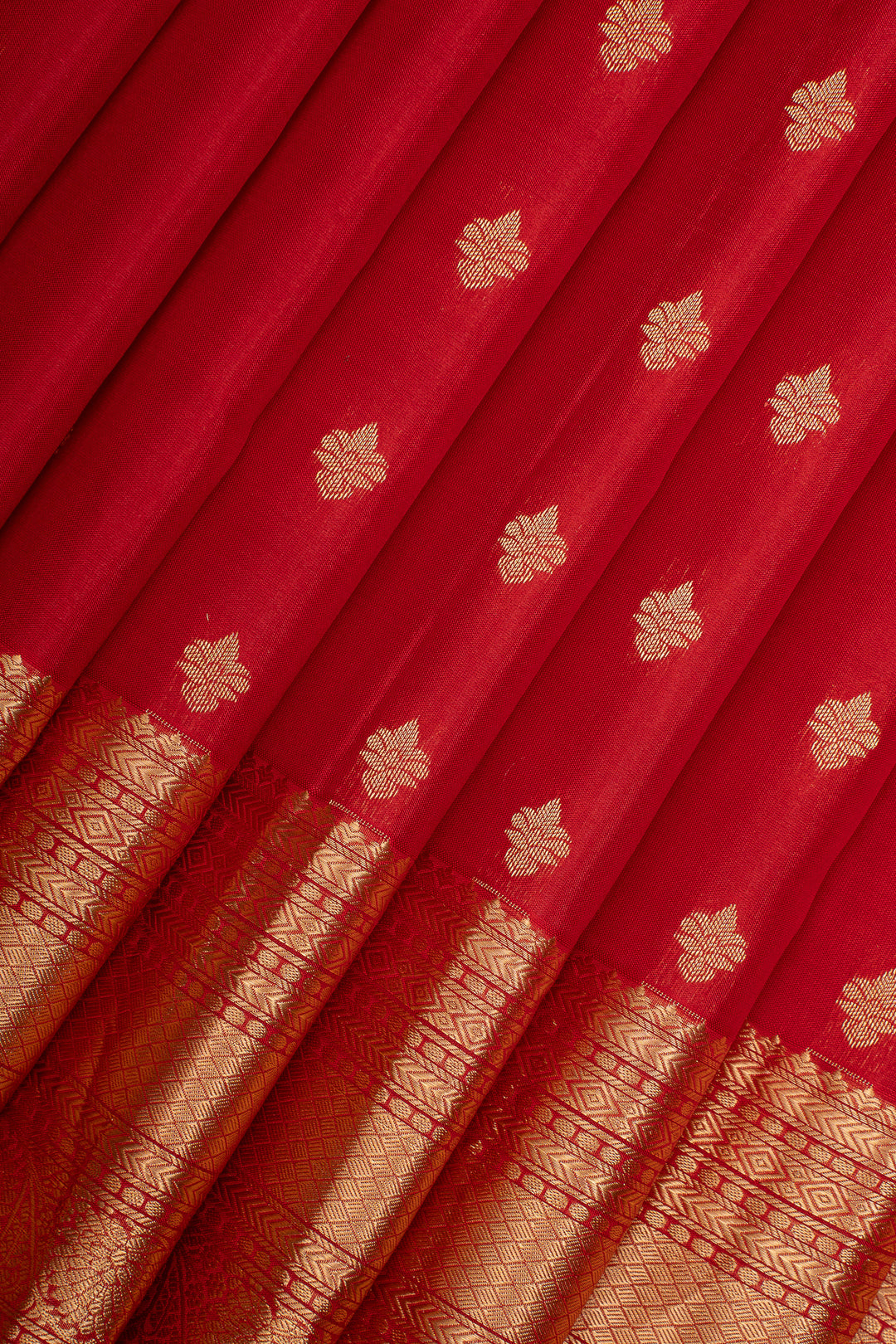 Red Traditional Pure Kanchipuram Silk Saree