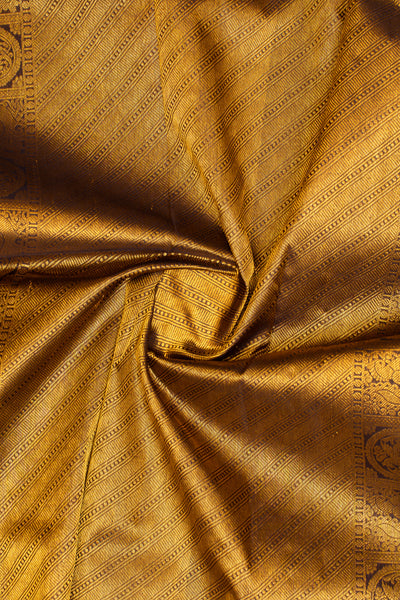 Pearl white and jamun pure Kanchipuram silk saree