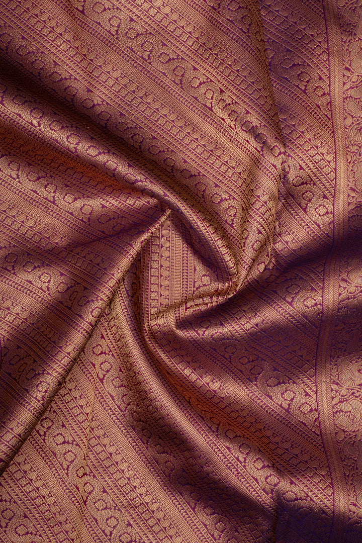 Purple Traditional Pure Kanchipuram Silk Saree