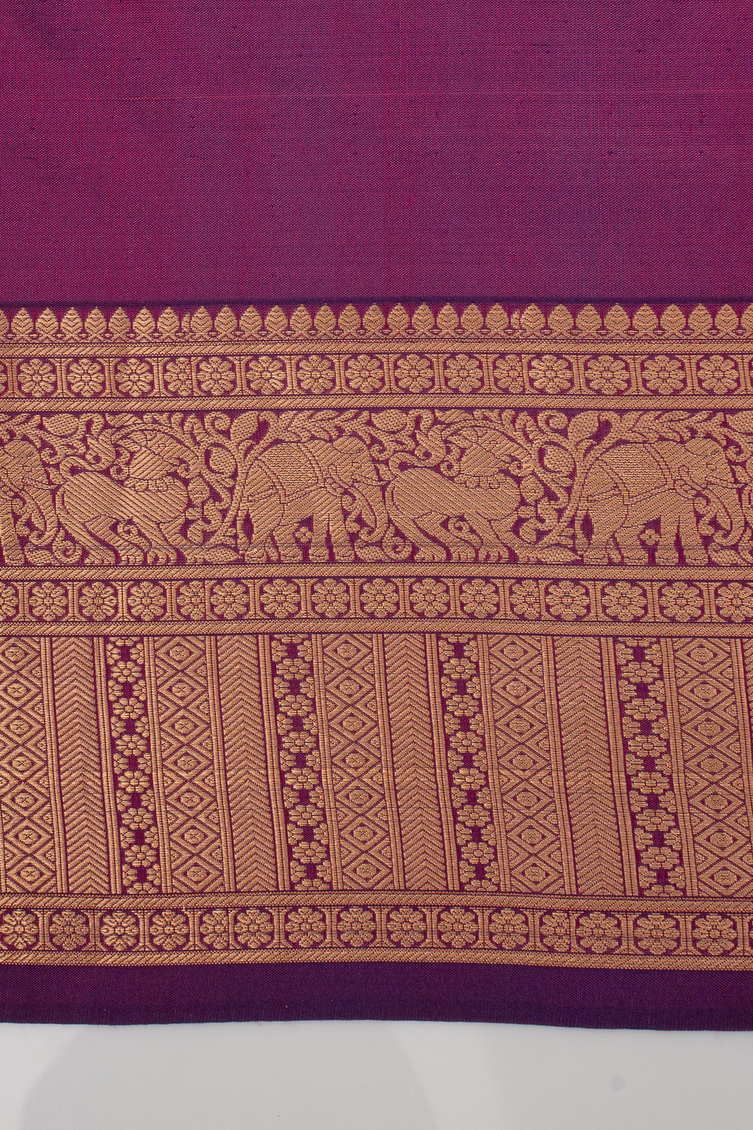 Purple Traditional Pure Kanchipuram Silk Saree
