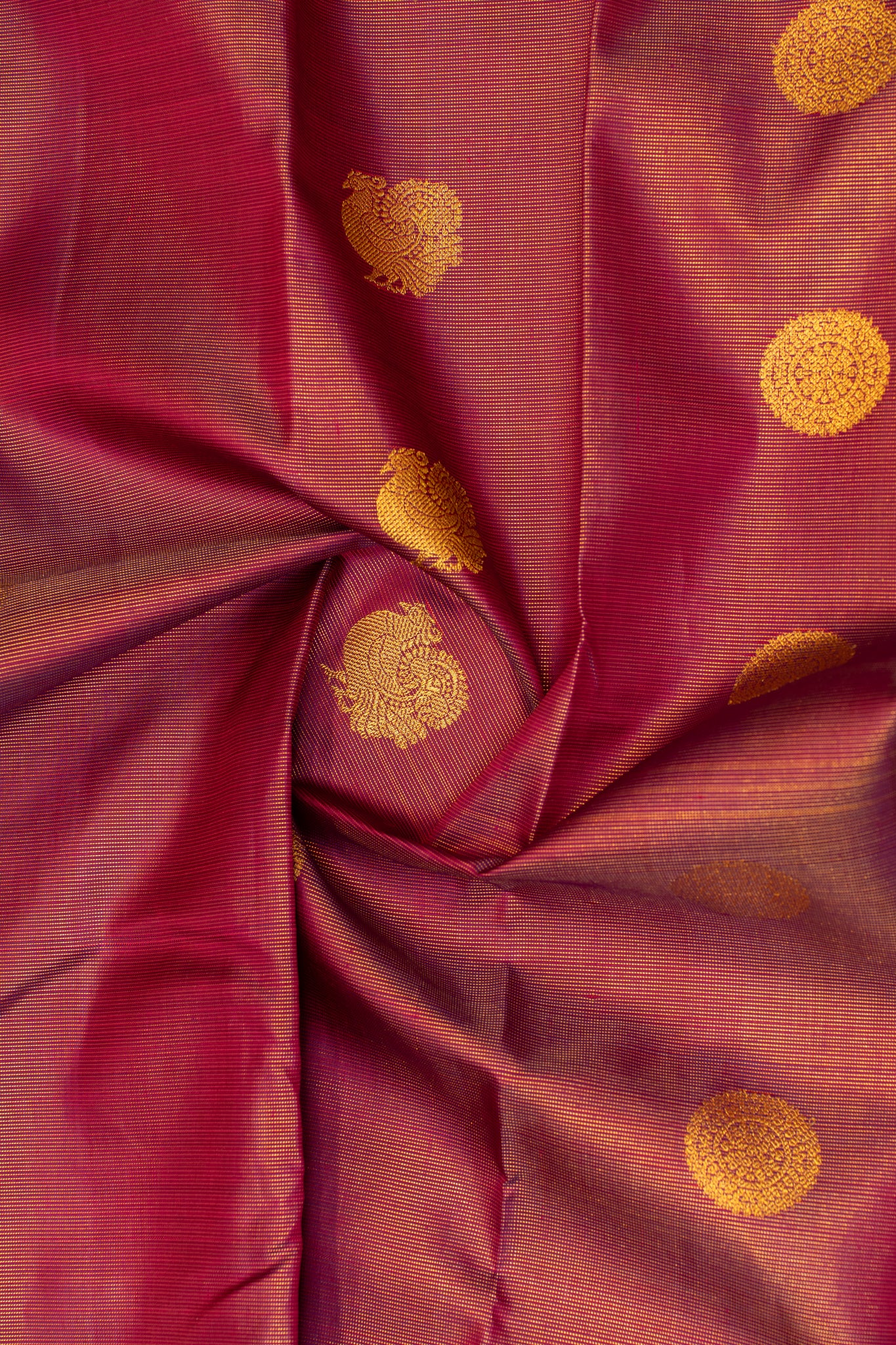 Jamun purple vairaoosi stripes pure kanjivaram silk saree