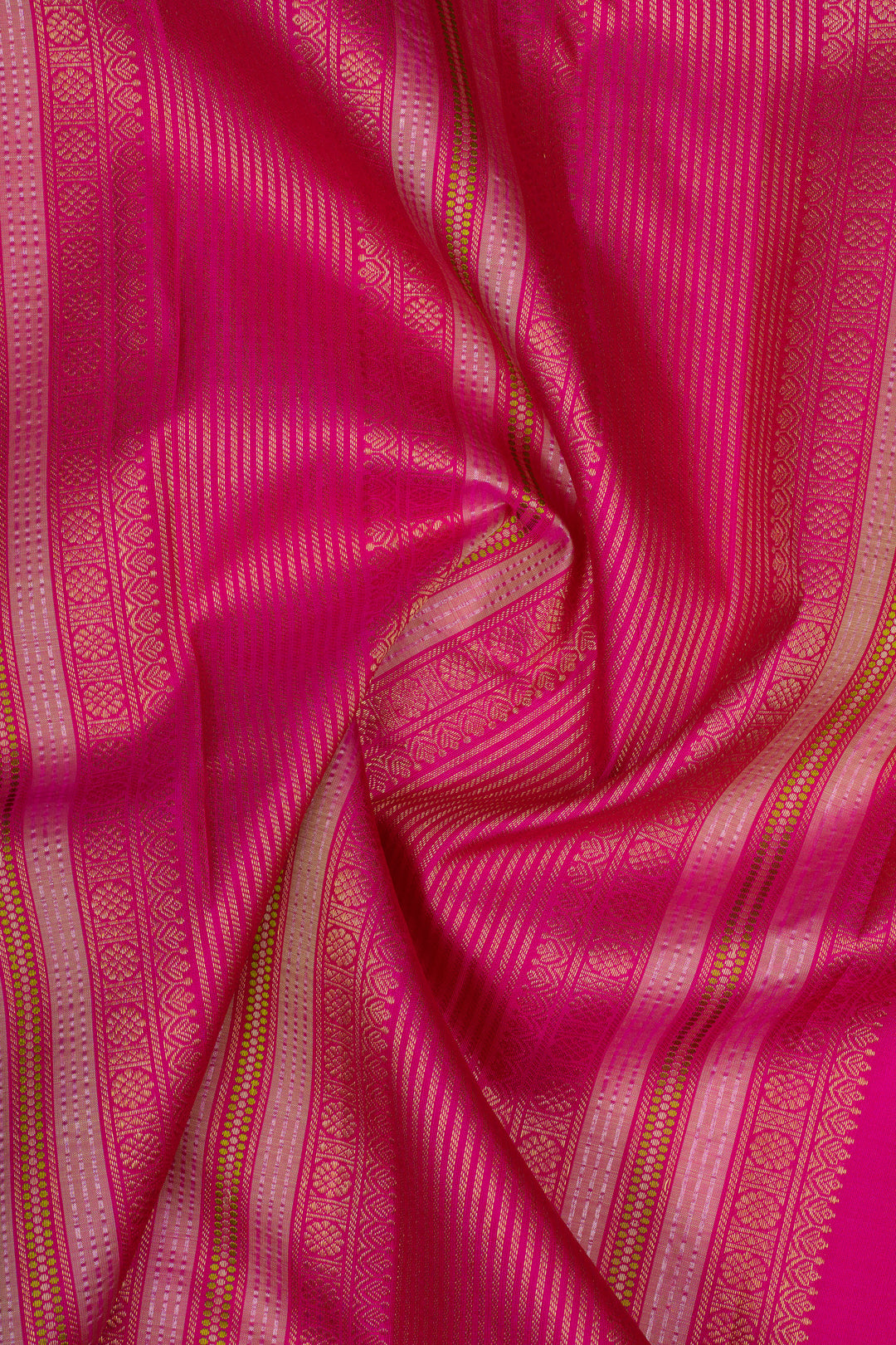 Anandha blue and magenta vintage Kanchipuram silk saree