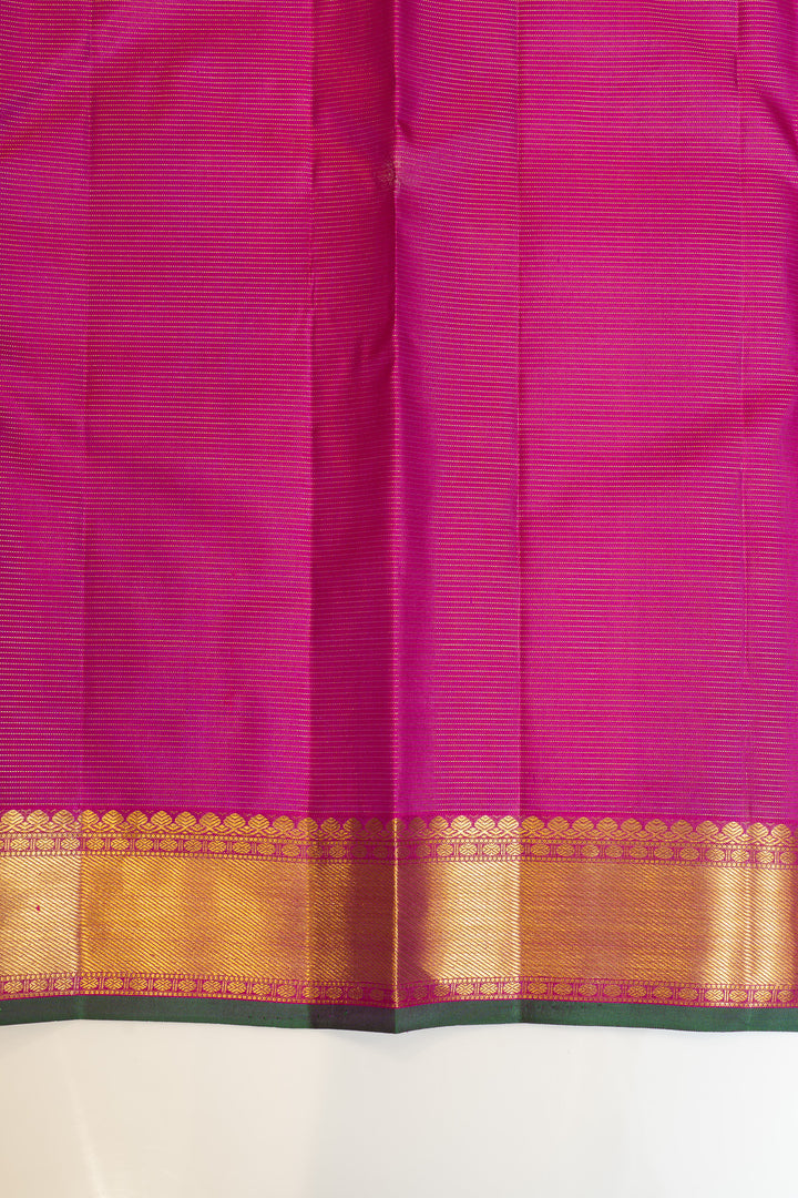 Purple vairaoosi pure Kanchipuram silk saree